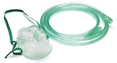 Kyslíková polomaska pro dospělé s hadičkou
